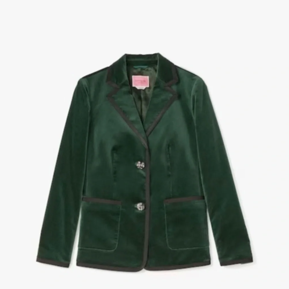 NWOT Kate Spade jewel button velvet jacket. - Picture 1 of 8